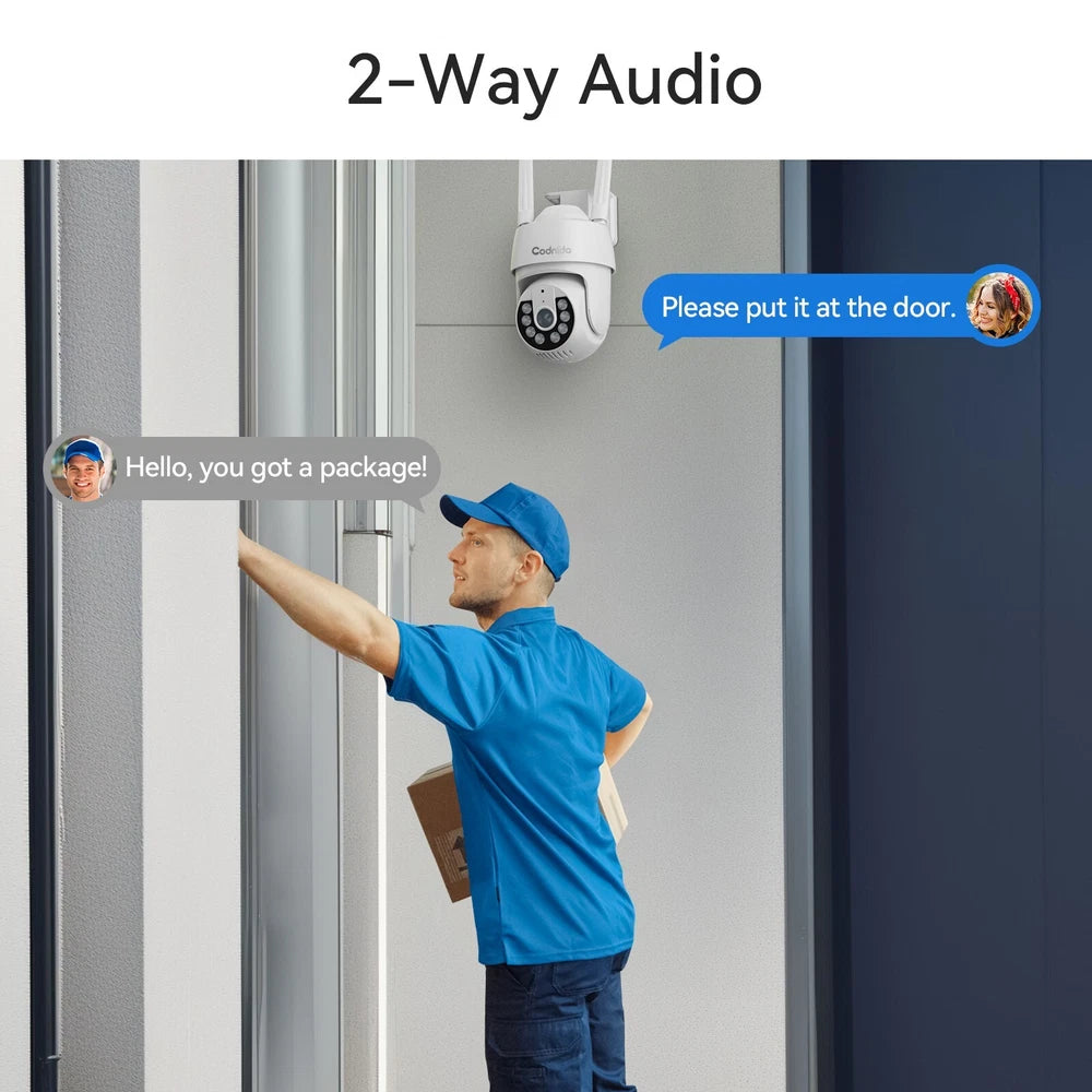 3MP WIFI IP Camera Wireless Outdoor CCTV HD PTZ Smart Home Security IR Camera