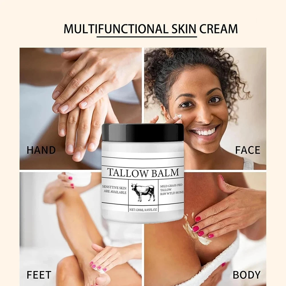 Grass Fed Beef Tallow Skin Care,Tallow Face Cream,Beef Tallow Moisturiser,Grass-
