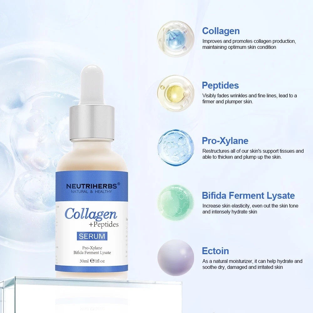 ADVANCED COLLAGEN PEPTIDE SERUM FOR SKIN BOOSTER, ANTI AGING AND FIRMING 30ML