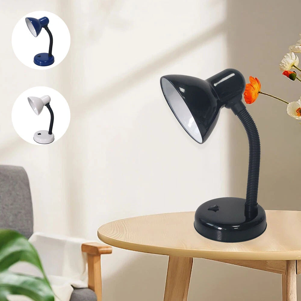 LED Desk Lamp Flexible Neck Table Reading Light With Bulb Home Office Study Work