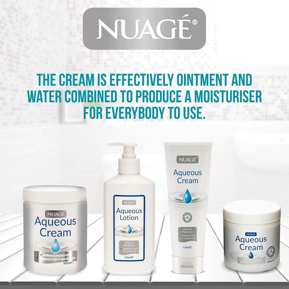 NUAGE AQUEOUS CREAM, FRAGRANCE FREE, 250ml