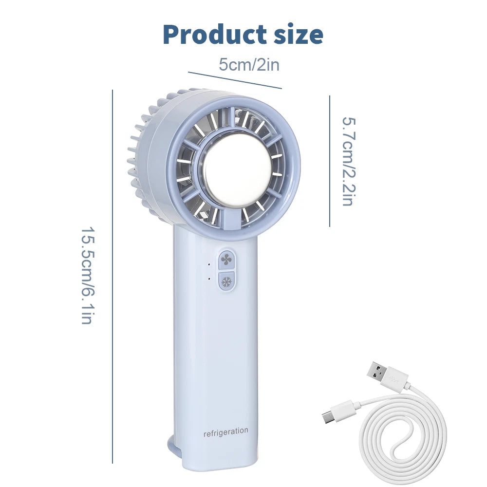 Portable Hand-held Fan Mini Folding Desk Fan Cooler Cooling USB Rechargeable UK