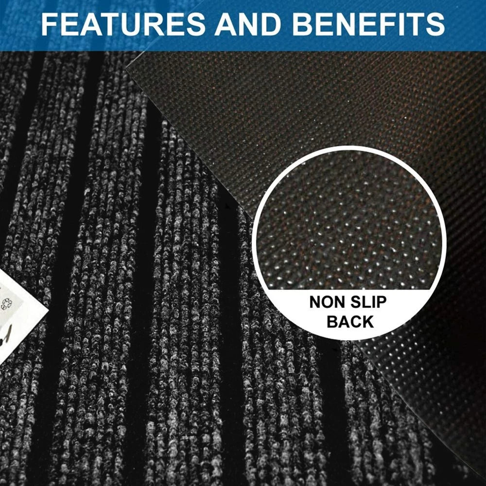 Door Mats Indoor Washable Dirt Trappers Non Slip Heavy Duty Entrance Runner Rug
