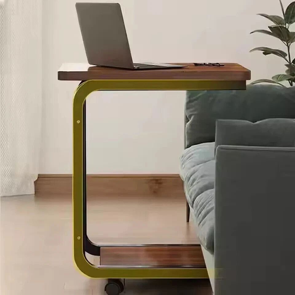 Side Table C Shaped for Sofa Coffee End Tables for Living Room Bedside Tables UK