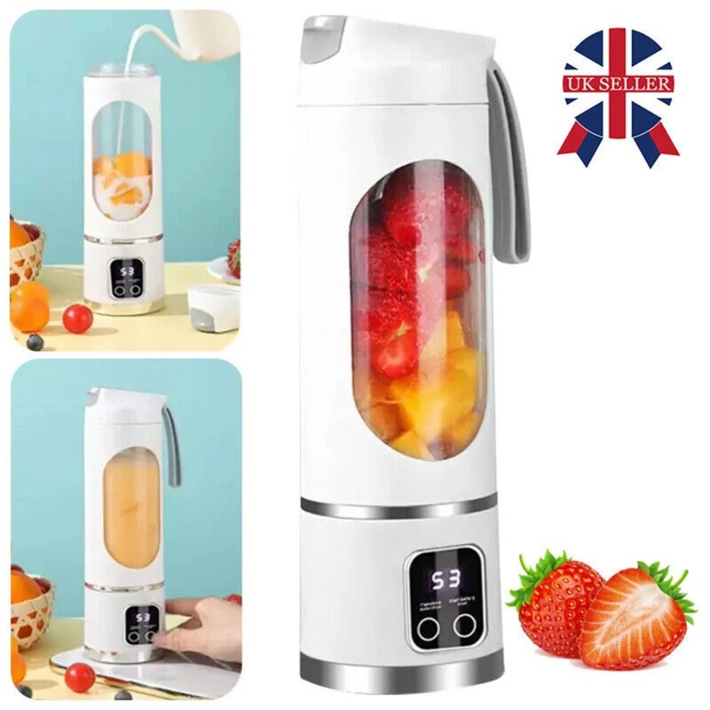 450ml Portable USB Rechargeable Juicer Cup Electric Mixer Blender Smoothie Maker
