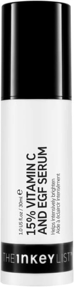 The INKEY List 15% Vitamin C and EGF Serum Helps to Intensively Brighten All Ski