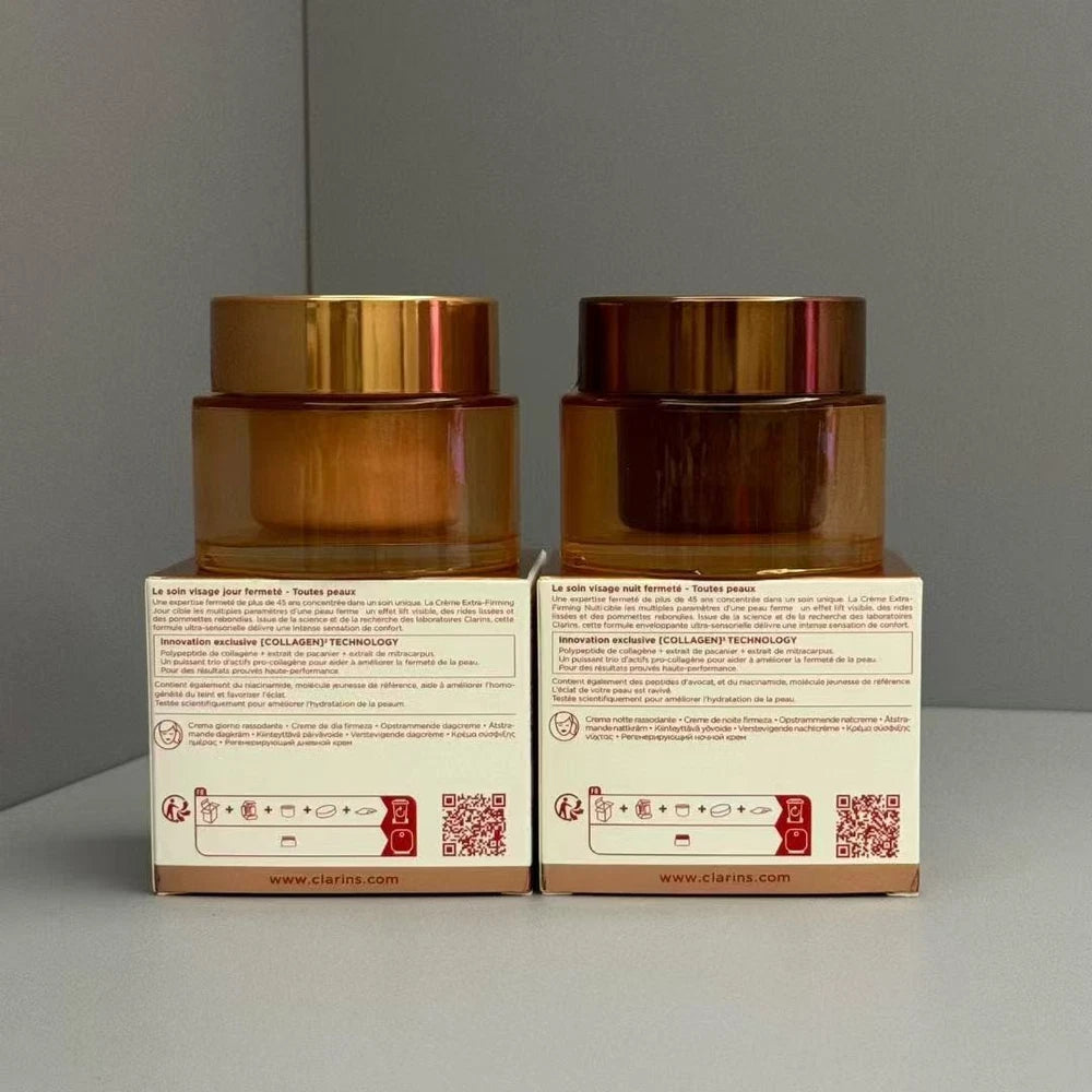 New Clarins Extra-Firming Day Night Cream Visibly Lift Firm (50mlx2)