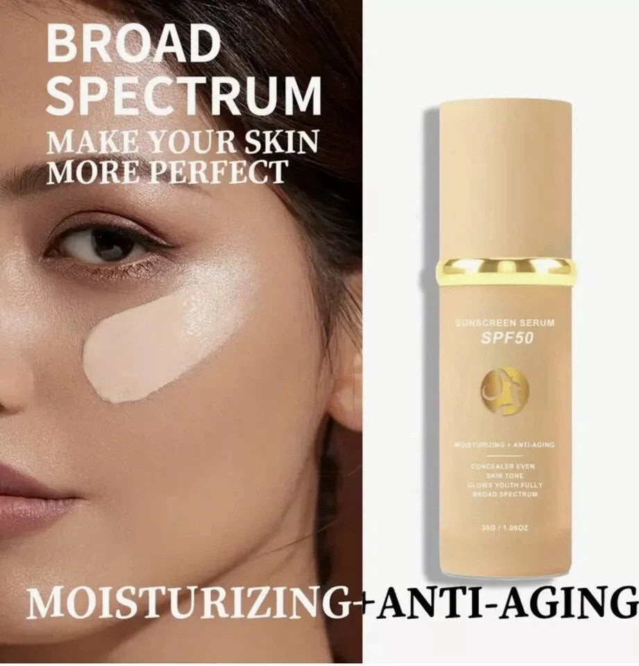 2Pack 4-in-1 Color Changing Foundation SPF50-Concealer, Moisturizer, Sunscreen