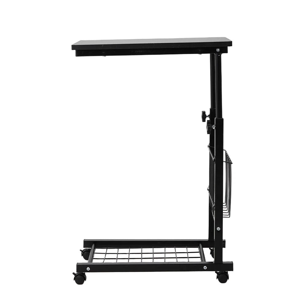 C-Shaped Movable Table Sofa Tea Desk Over Bed Side Tables Laptop Stand Workbench