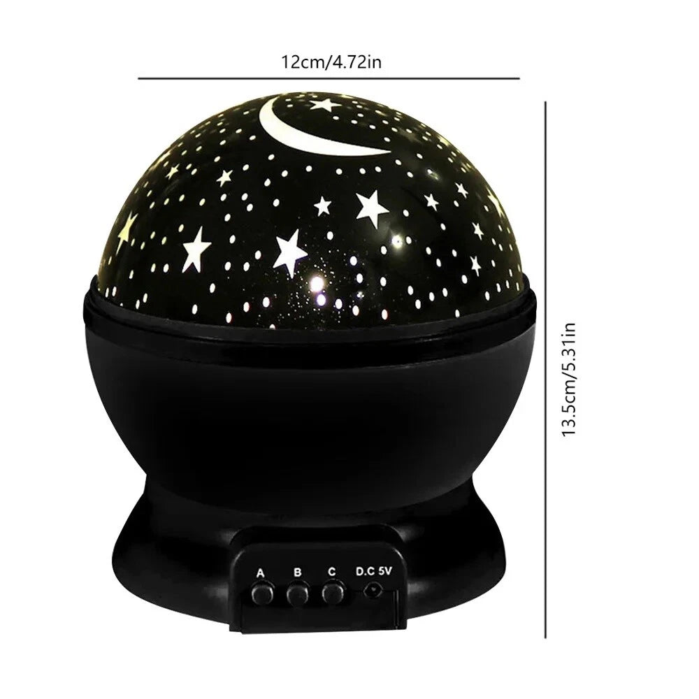 Starry Night Light Projector Star Sky Moon Lamp Kids Bedroom lights Rotating LED