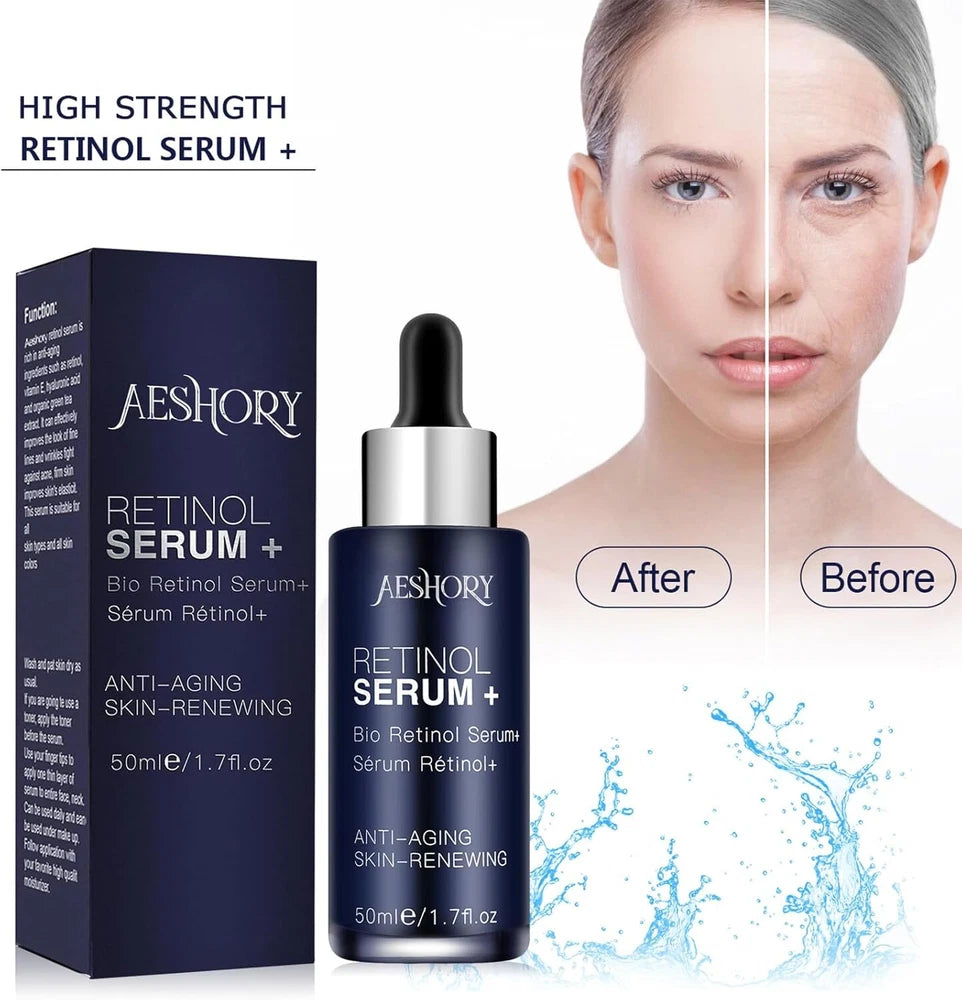 Anti-Aging Retinol Serum – 5% Strength, 50ml with Vitamin C & Hyaluronic Acid