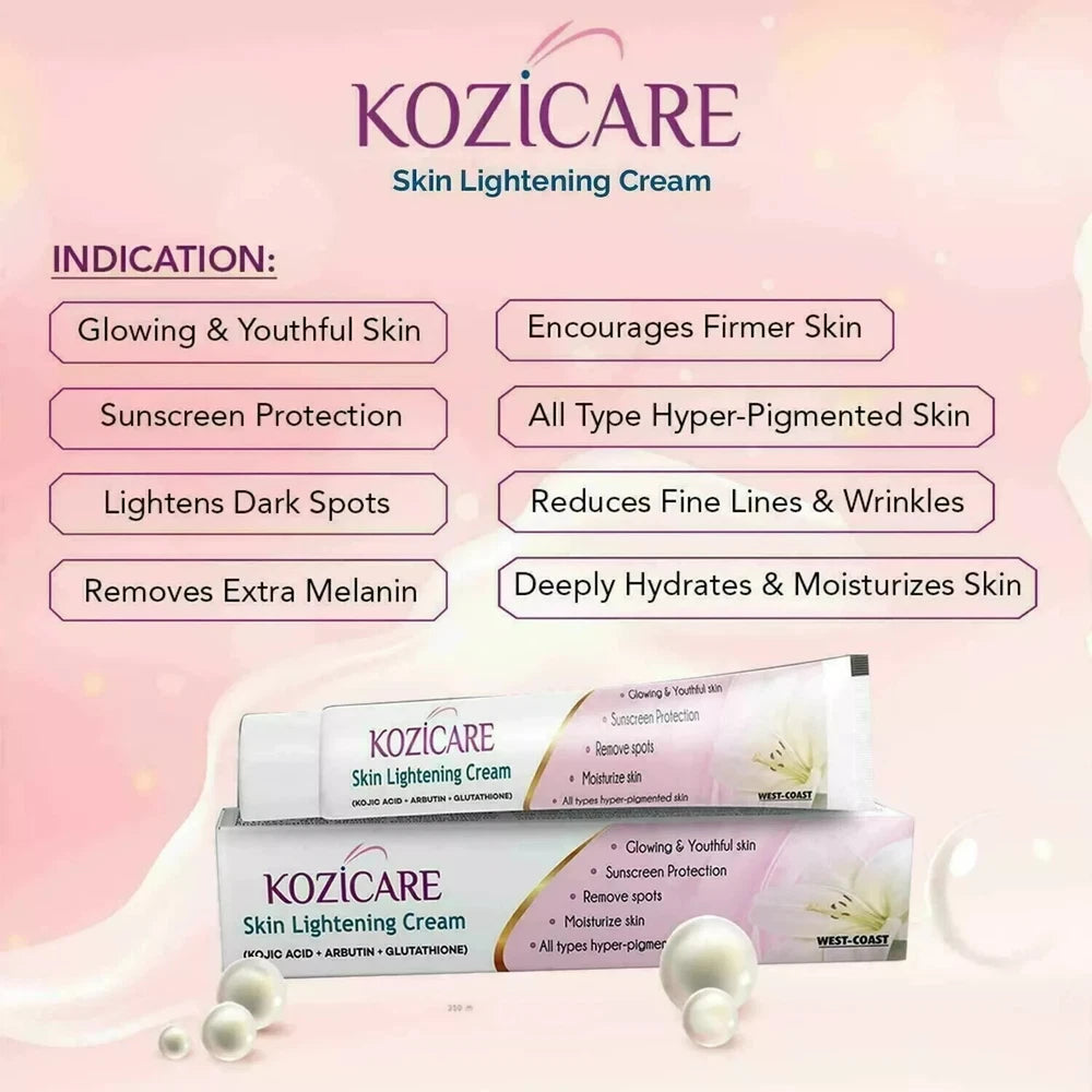 Dark Skin Bleaching Cream Whitening Lightening AHA - Face & Body |- 15g