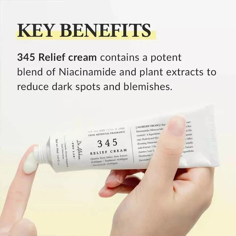 Dr.Althea 345 Relief Cream Daily Face Moisturizer for All Skin Types 50ml UK