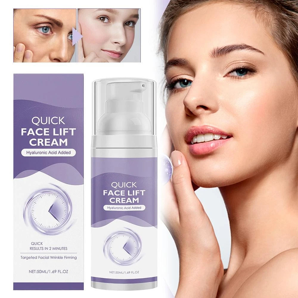 Face Lift Cream Serum Anti Ageing Moisturiser Hyaluronic Acid Added Tighte *
