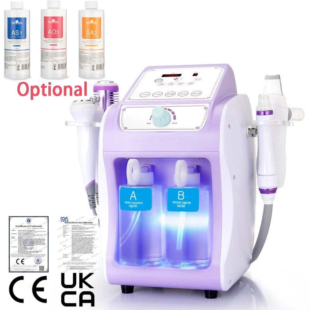 6 in1 Hydra Spa Water Facial Cleaner Aqua Peel Hydro Dermabrasion Beauty Machine