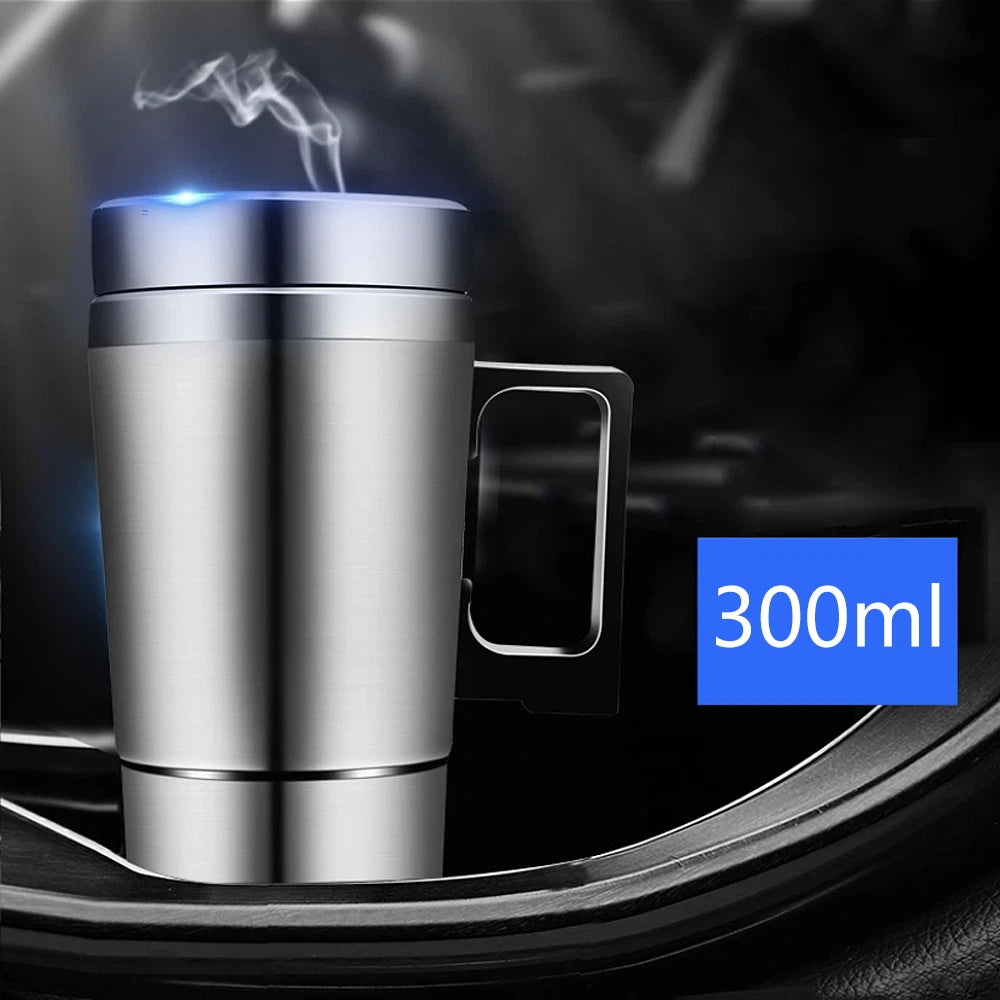 12V Car Travel Kettle Water Heating Bottle Electric Travel Mug Heated Coffee Mug