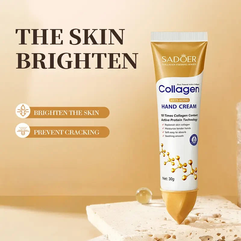 Collagen Hand Cream Anti-Aging Firming Moisturizing Brightening Hydrating Skin