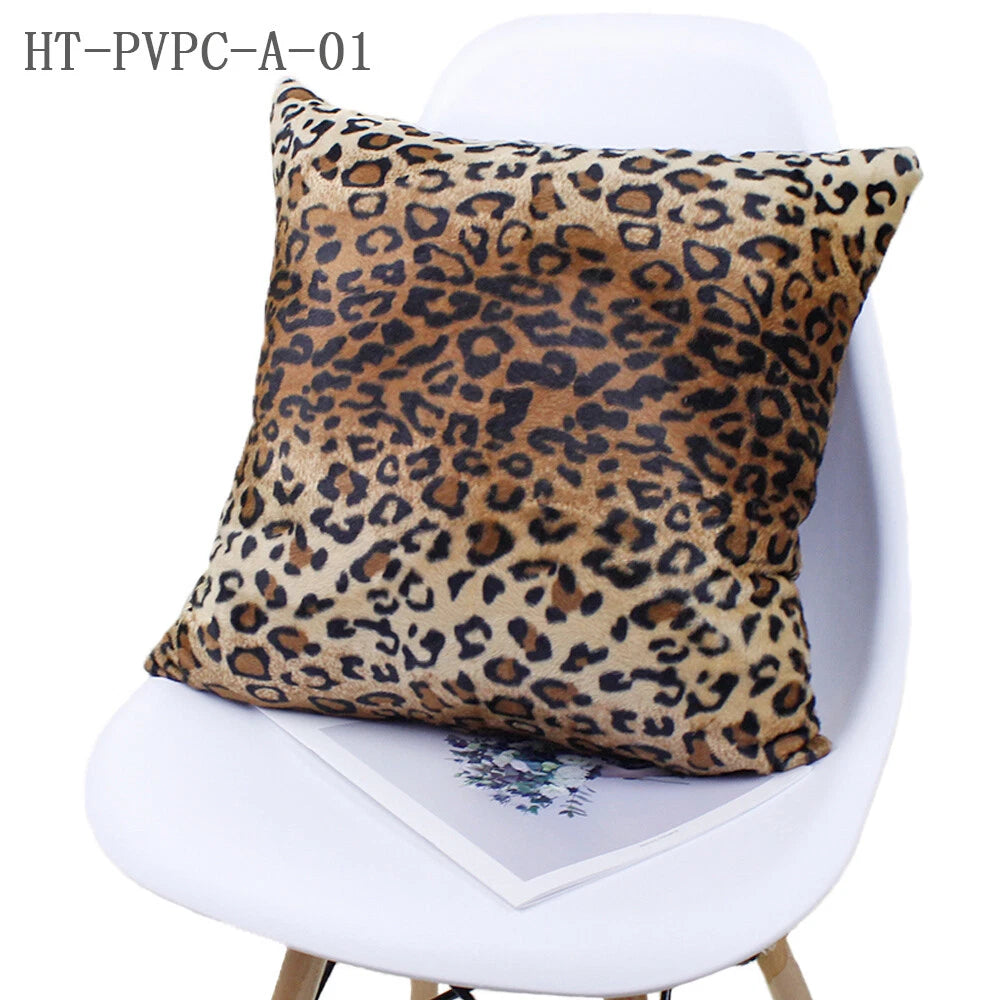 12-28" Leopard Tiger Zebra Print Soft Plush Cushion Cover Pillow Case Home Decor