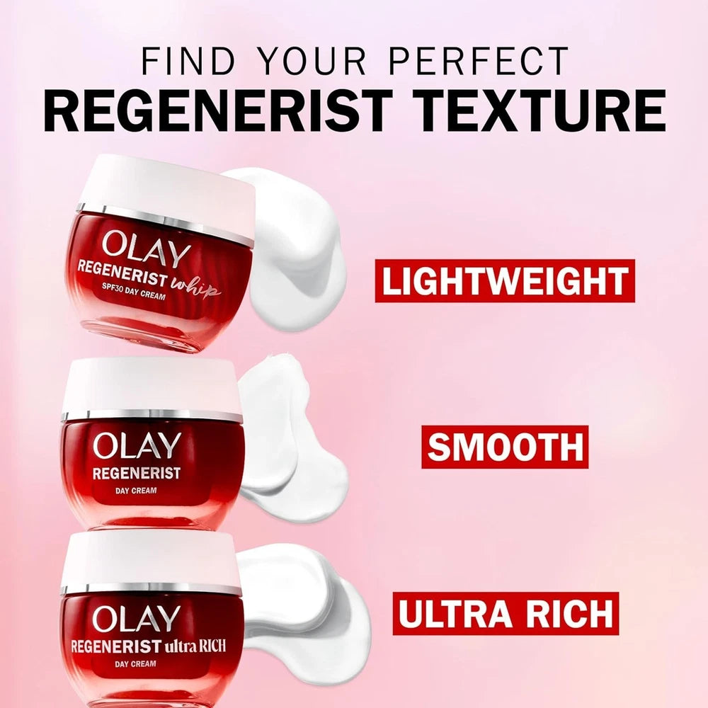 Olay Regenerist Whip Day Face Cream SPF30, Lightweight Anti-Wrinkle 50ml