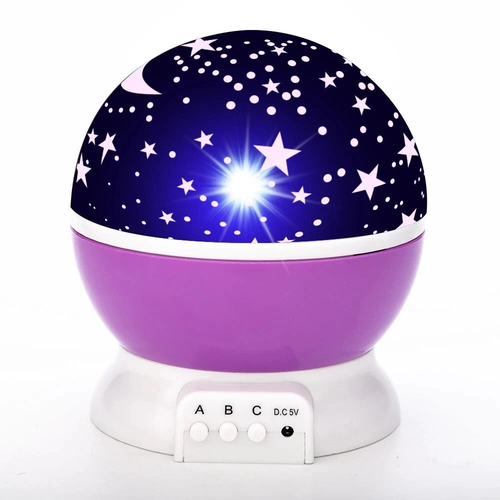 Starry Night Light Projector Star Sky Moon Lamp Kids Bedroom lights Rotating LED