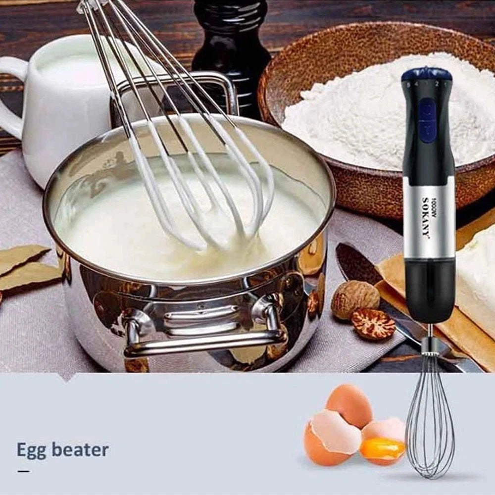 4 in 1 1000W 5 Speed Powerful Hand Held Electric Food Blender Mixer Stick UK