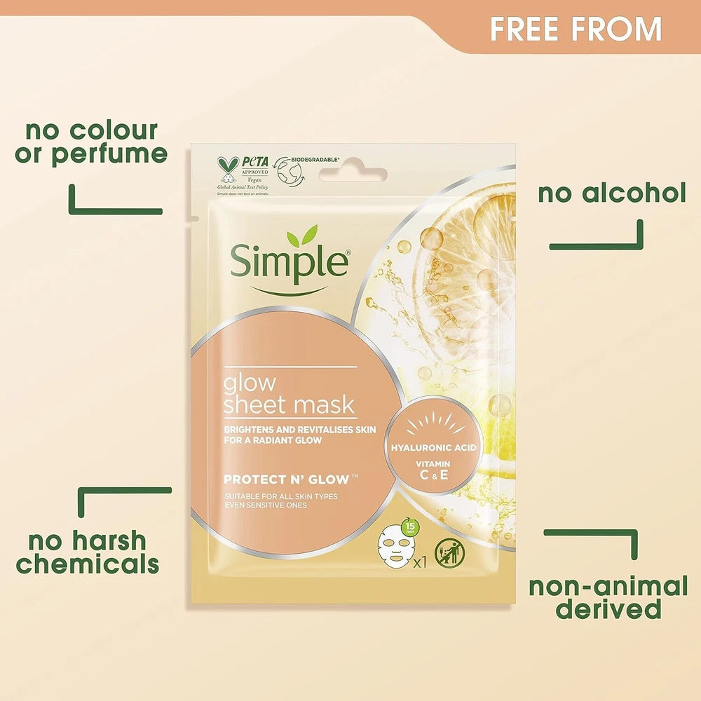 Simple Mask 1 x Hydrating 1 x Ultra Calming 1 x Glow Mask Bundle 3