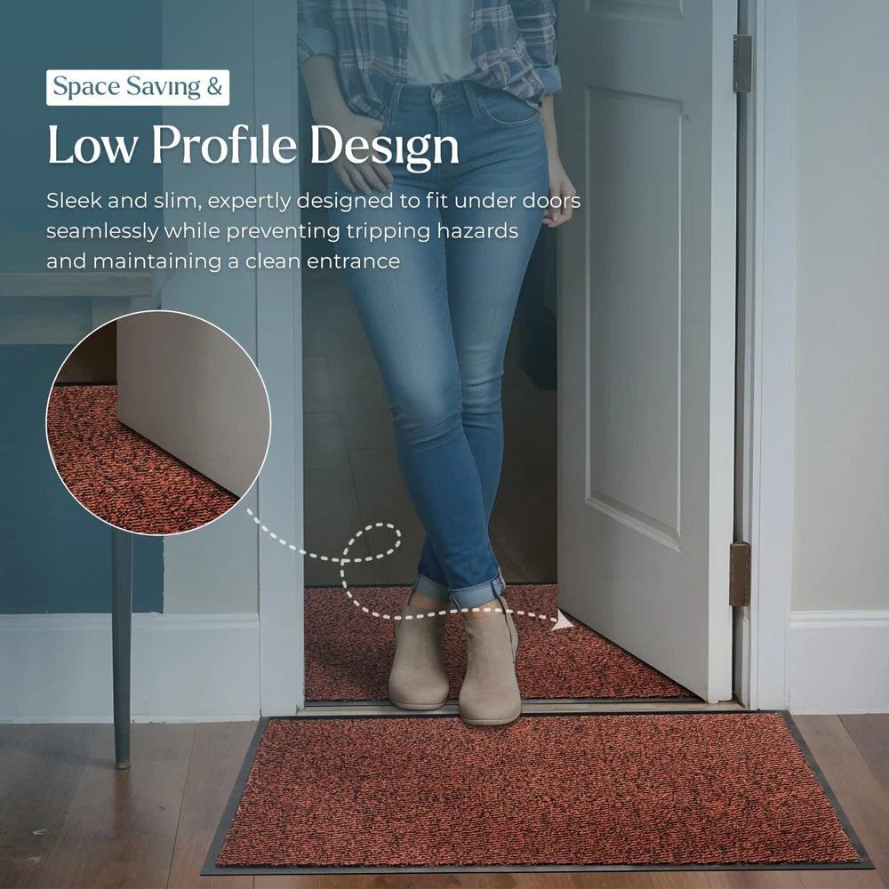 Barrier Mat Entrance Door Mat Heavy Duty Non Slip Dirt Trapper Rubber Back Rugs