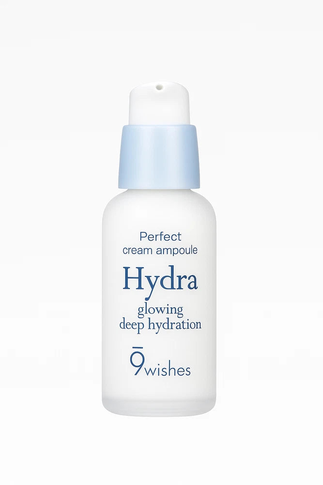9wishes, Hydra Ampoule Face Cream Deep Hydration Moisturiser, Korean Skincare