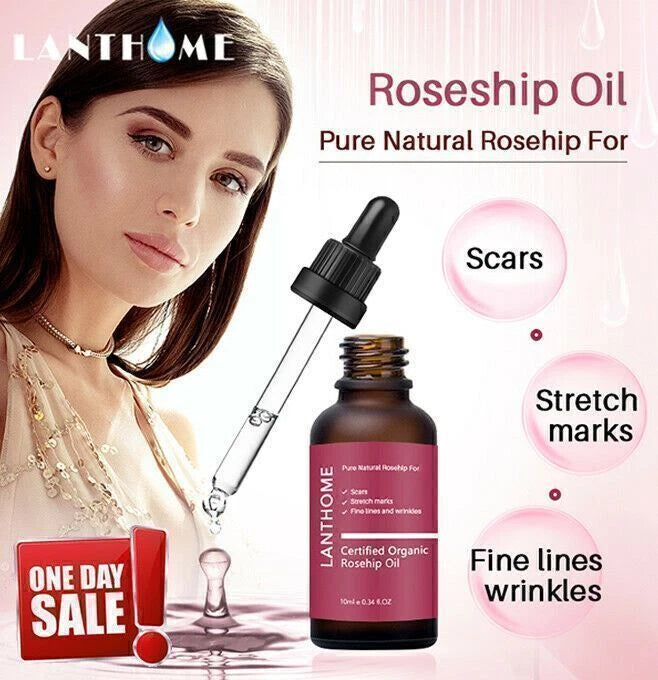 20ML🌟 Organic Rosehip Oil for Face, use of Scars, Stretch Marks & Wrinkles ✅🔥