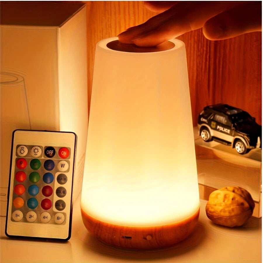 Desk Bedside Rechargeable Sensor Light Dimmable Lamp Night Table LED Touch USB