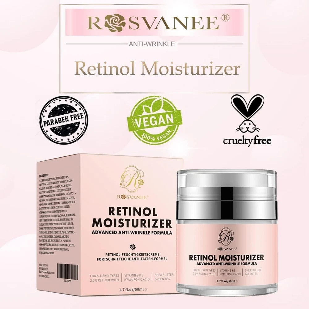 ROSVANEE Retinol Moisturizer Anti Aging Cream for Face, Neck and Eye with 2.5%..
