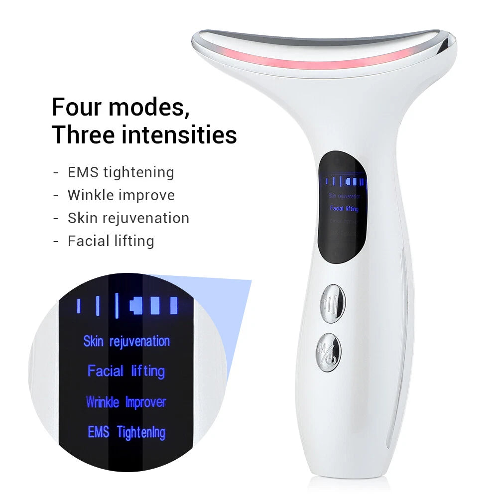 Skin Tightening Machine RF LED Light Photon Therapy Face Massager Facial Beauty