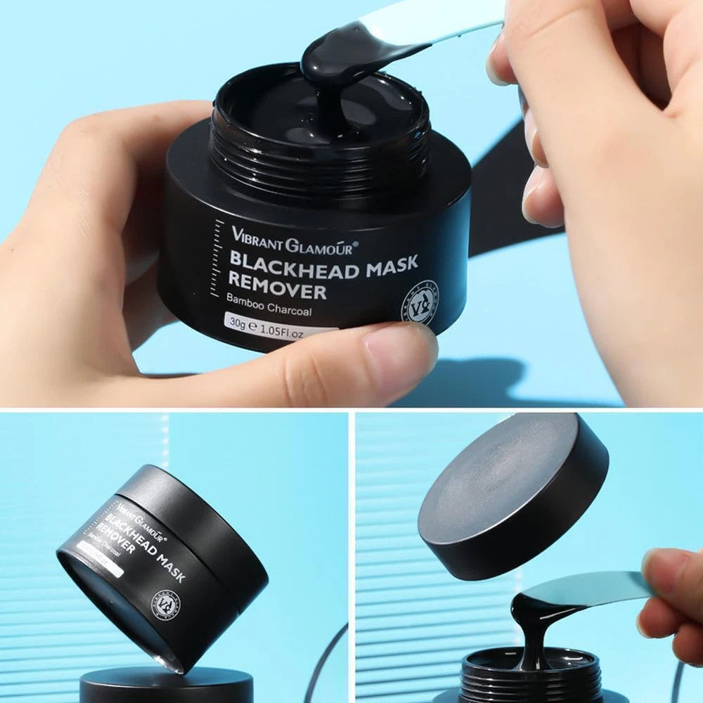 Bamboo Charcoal Blackhead Removal Peel-Off Nose Mask Clean Pores Tool♤