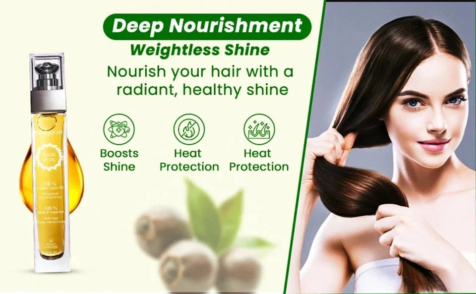 Argan Oil - 100% Pure, Organic & Cold Pressed - Hair Skin Body Argon Oil 50ml UK