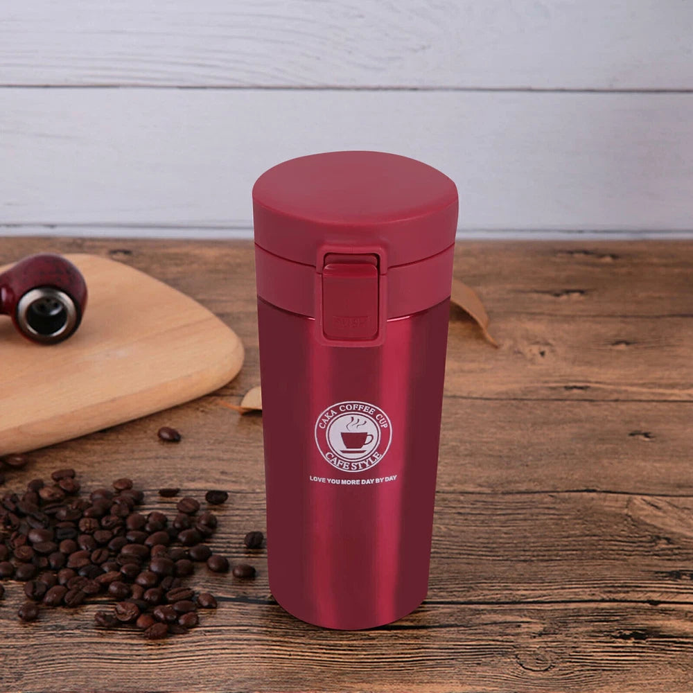 NEW Insulated Travel Coffee Mug Cup Thermal Stainless Steel Flask Vacuum Thermos