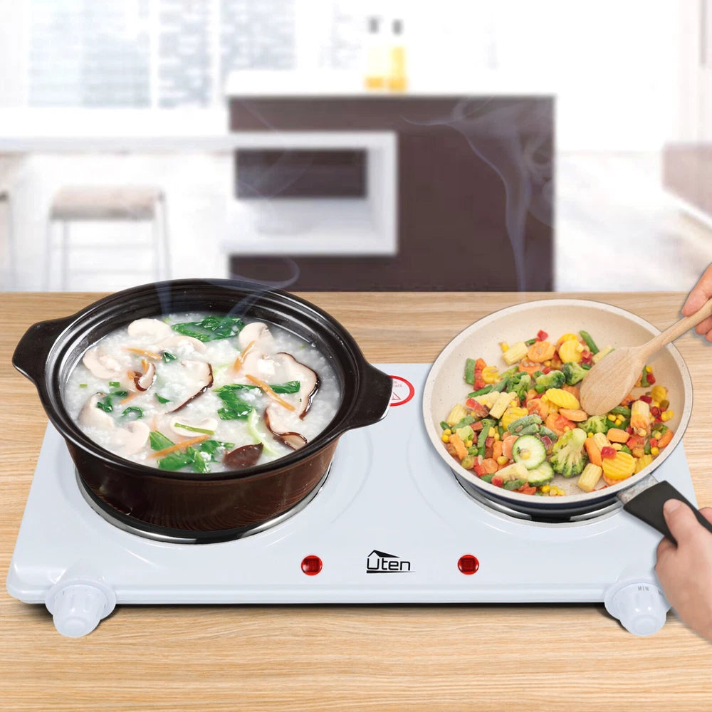 New Electric Hot Plate Portable Single Double Table Top Cooker Kitchen Hob Stove