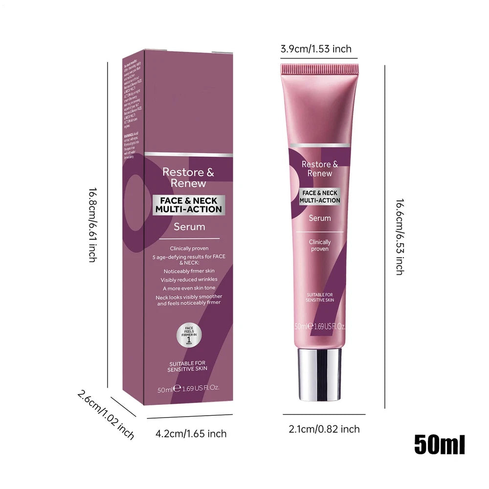 No7 Restore and Renew Neck & Multi Action Serum 50ml