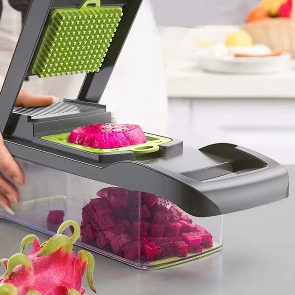 16 in 1 Vegetable Chopper Salad Fruit Mandolin Slicer Food Dicer Cutter Peeler