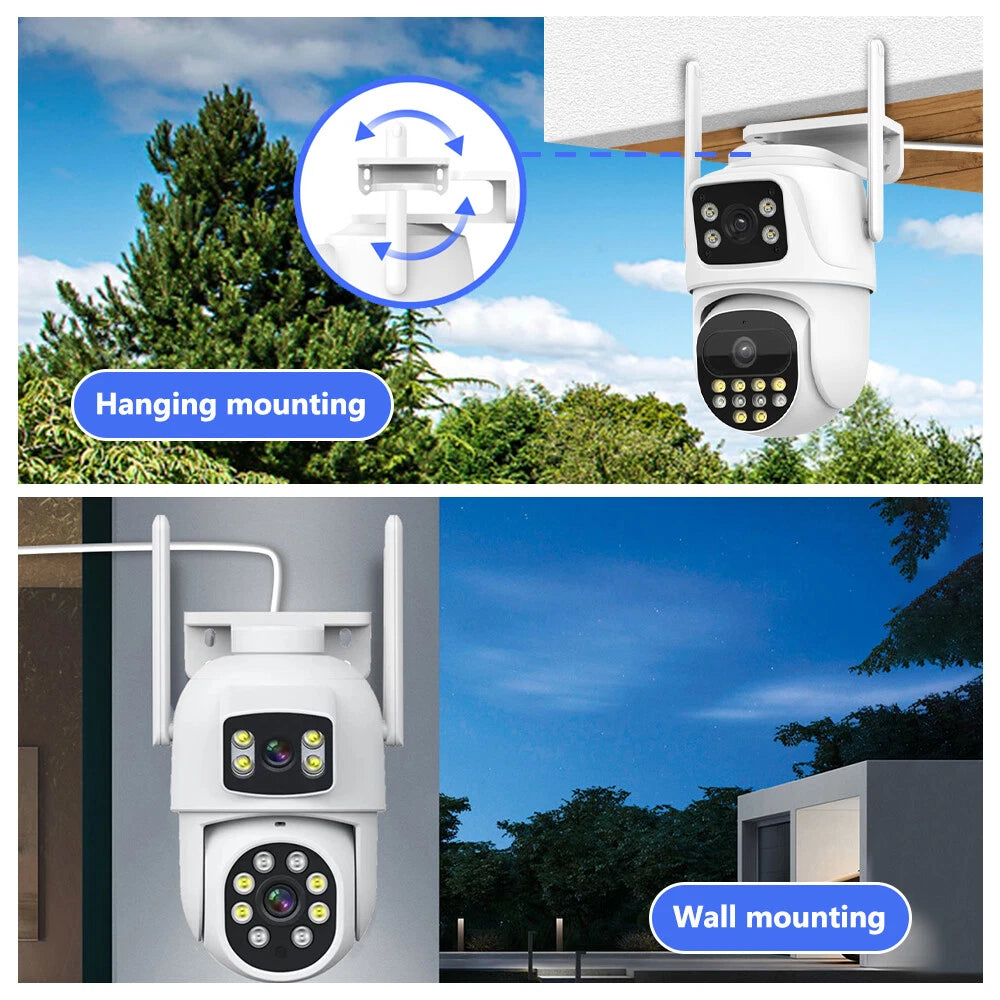 Wireless 4K IP Camera WIFI Outdoor CCTV HD PTZ Smart Home Security IR Cam 8MP