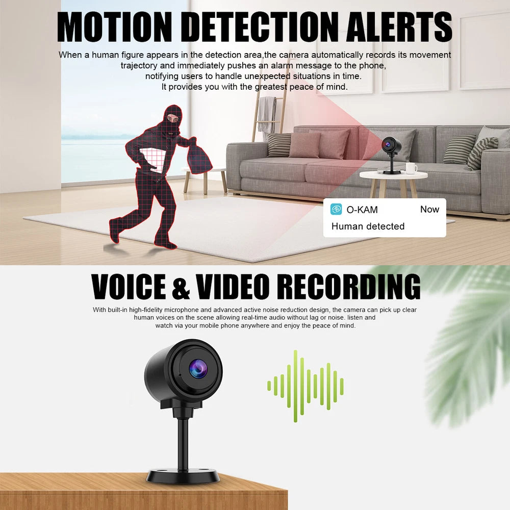 HD 1080P Wireless WiFi CCTV Indoor Outdoor Mini IP Camera CAM Home Security UK