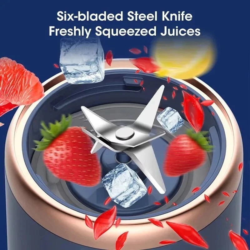 400ml Electric Juice Maker Portable Blender Smoothie Mini Juicer Fruit Machine