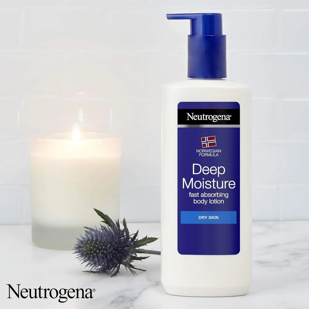 Neutrogena Norwegian Formula Deep Moisture Fast Absorbing Lotion 250ml Pack of 2