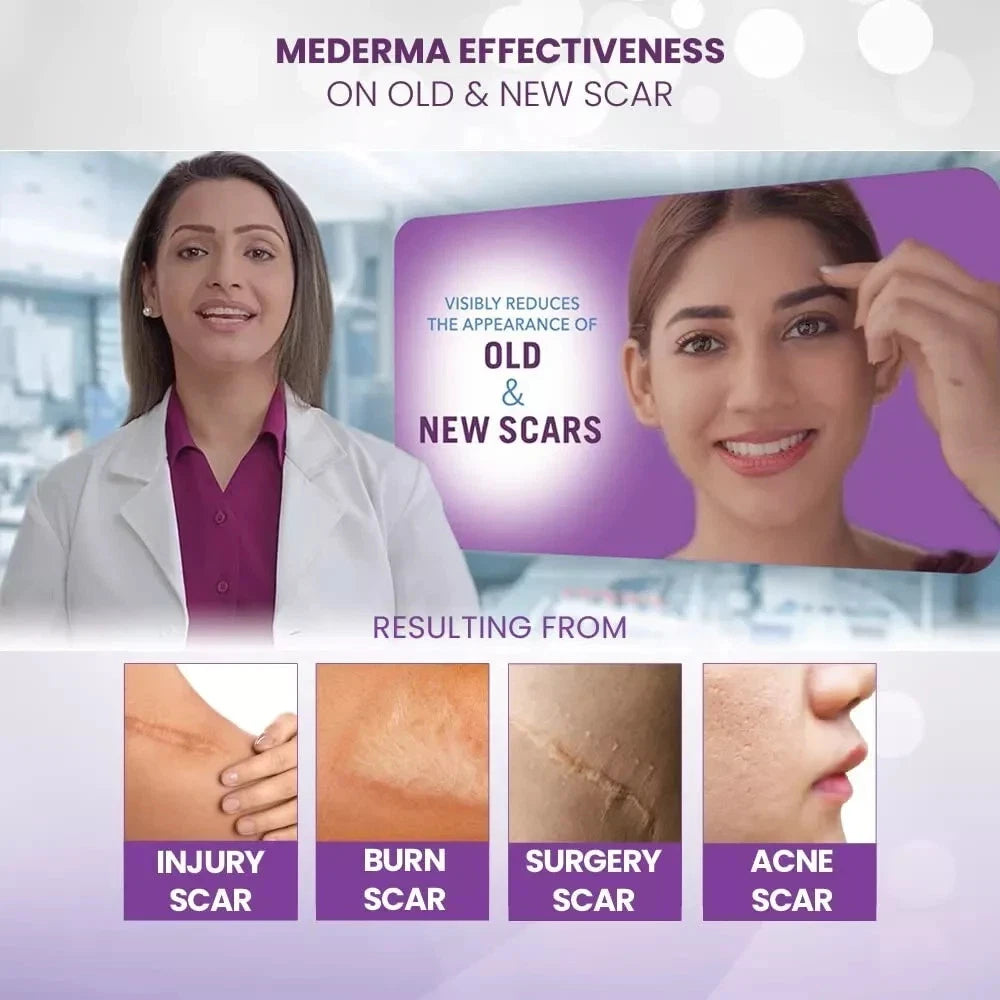 MEDERMA ADVANCED PLUS SCAR GEL 10g FOR SCARS & MARKS | SCAR SPOTS REMOVAL