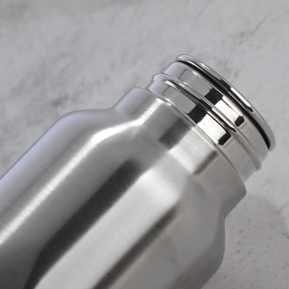 Rhombus Pattern 1000ml Stainless Steel Single-wall Large Capacity Water Bottles