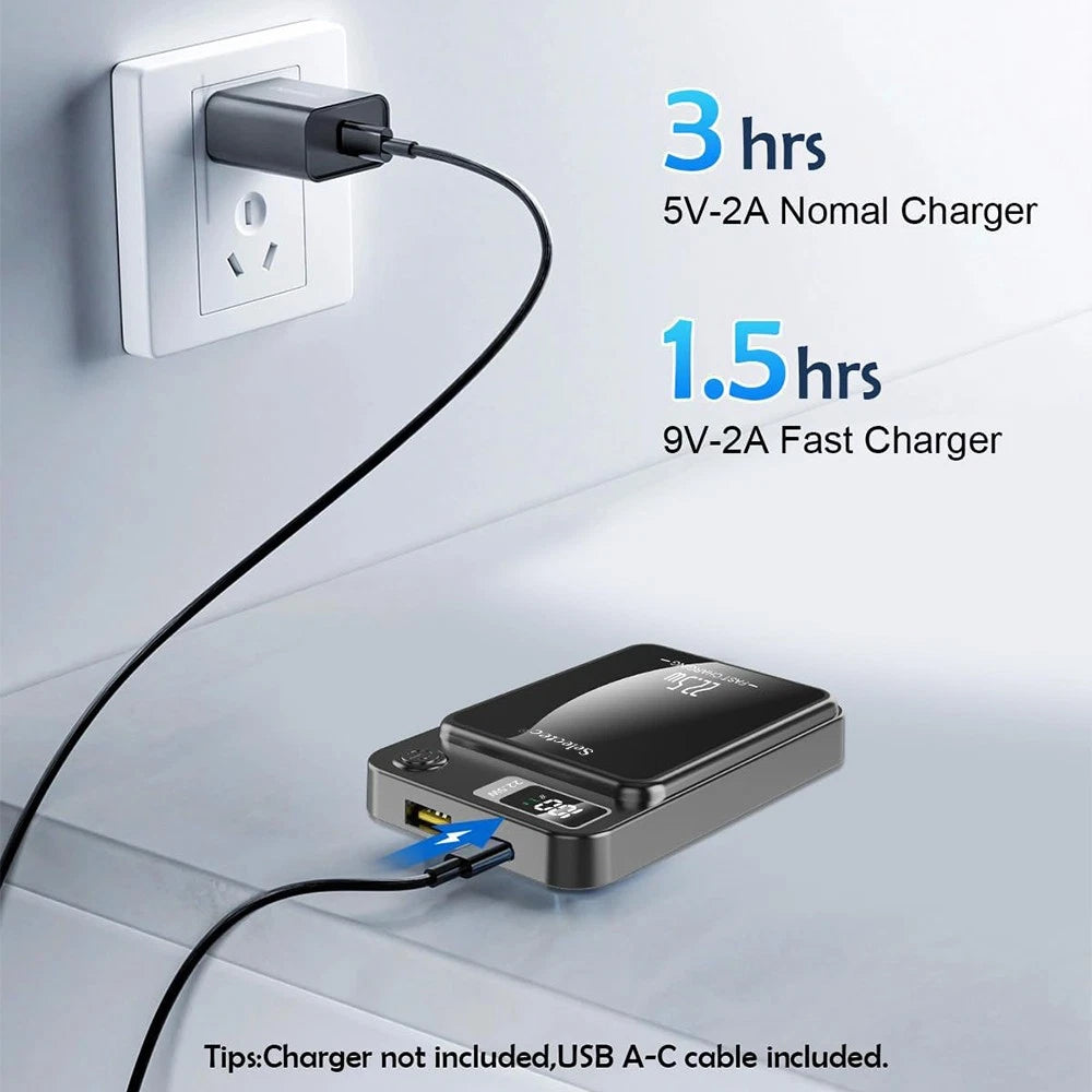 9000000mAh Power Bank Magsafe Magnetic USB Fast Charger Battery Pack for Phone