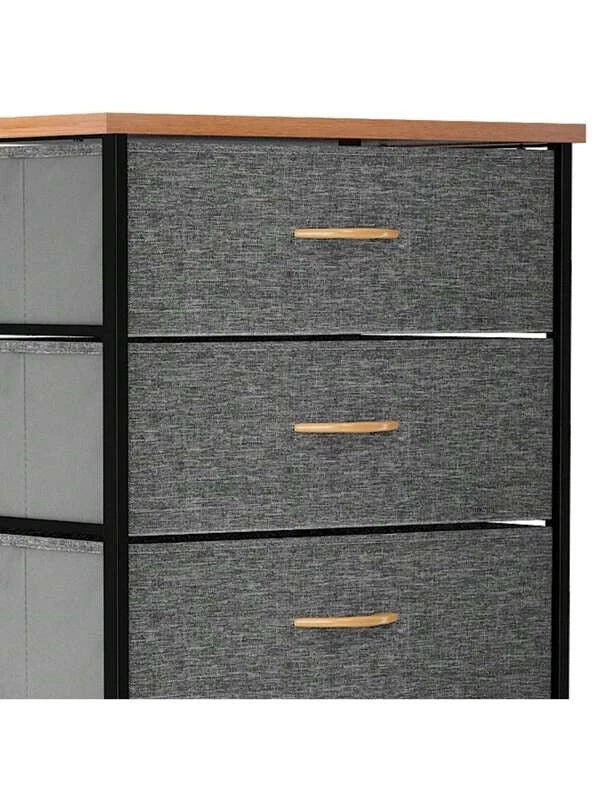 Chest of Drawers Bedroom Furniture Storage Bedside Cabinet 5 Fabric Drawer