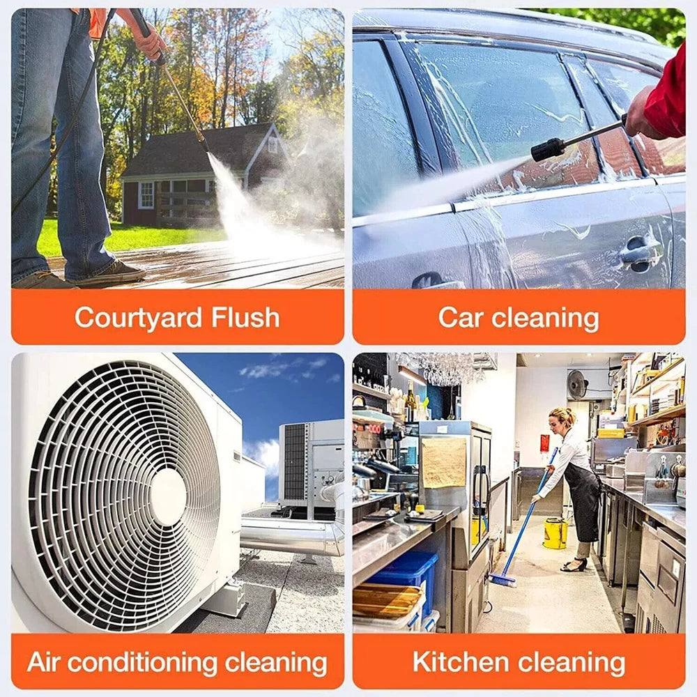 Portable Cordless Car High Pressure Washer Jet Water Wash Cleaner Gun + Battery
