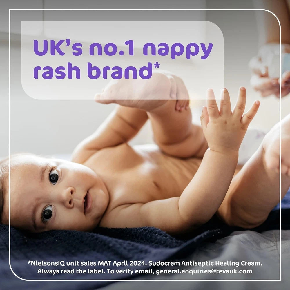 Sudocrem Antiseptic Healing Cream 125g for aby Nappy Rash, Eczema, Minor Burns