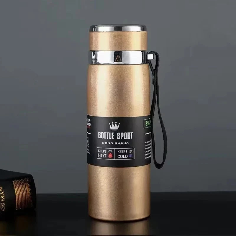 1L Thermal Water Bottle Keep Cold and Hot Water Bottle Thermos for Water Tea Cof