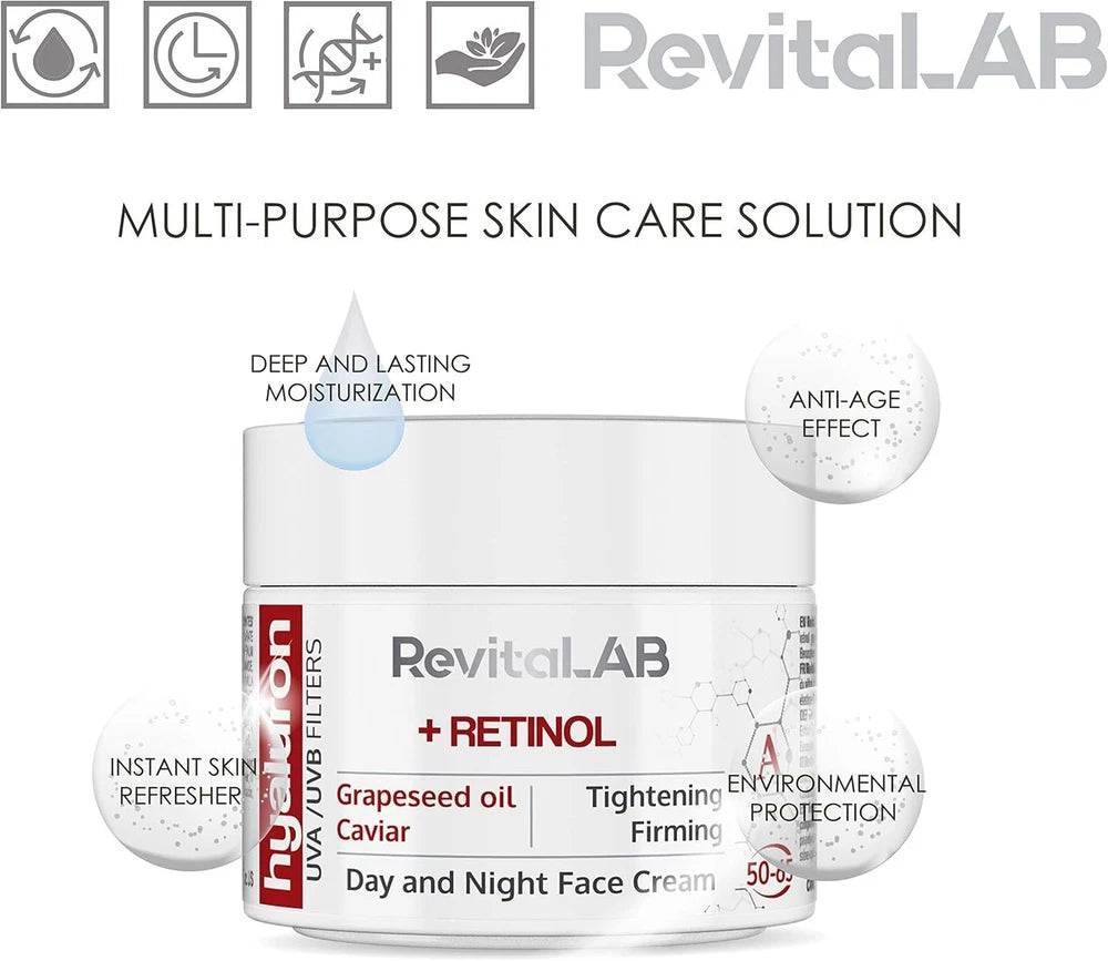 FACE LIFT CREAM serum ANTI AGEING RETINOL Day & Night Lifting Facial Moisturiser